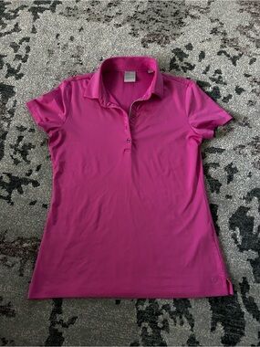 Dunning Golf Polo Top in Bright Fuchsia